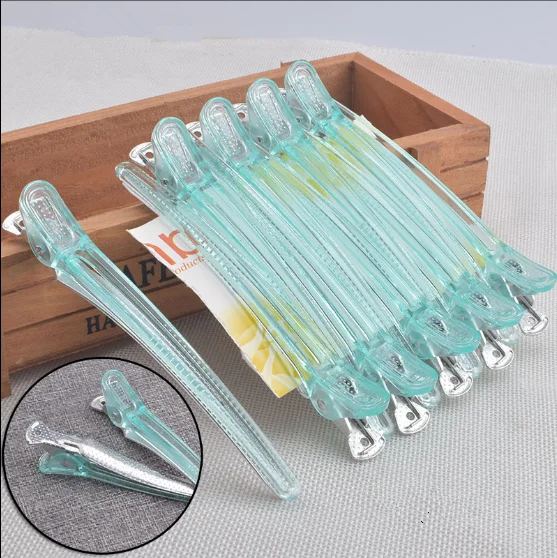 

High Quality Crystal Duck Mouth Hair Clips Professional Hairdressing Salon Clamps Beauty Styling Tools