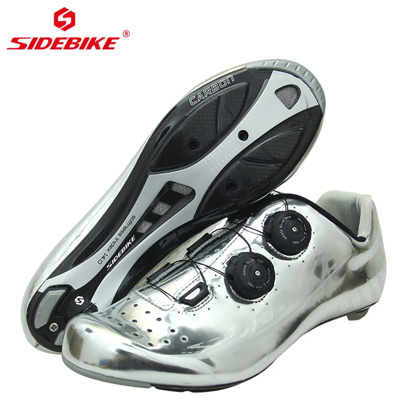 

SIDEBIKE Carbeon fiber road cycling shoes ultra-light breathable men SPD-SL pedals self-locking superstar racing bicycle sneaker