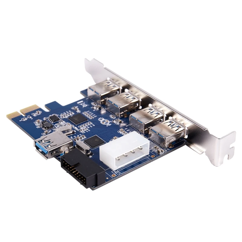 

PCI-E Express Adapter A 5 USB 3.0 ports HUB New Internal Expansion Card
