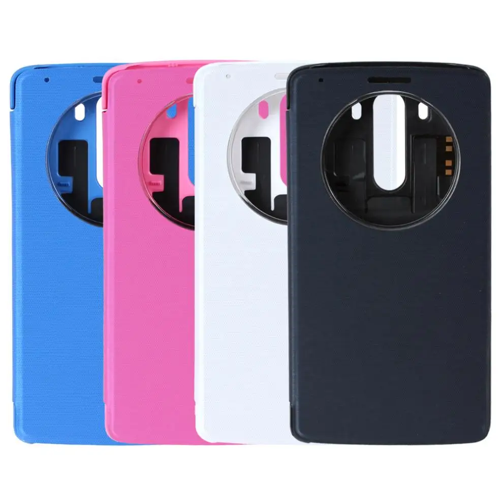 Qi Стандартный беспроводной зарядный приемник смарт чехол с просыпающимся окном