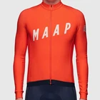 MAAP мужские велосипедные куртки, зимние теплые флисовые велосипедные куртки с длинным рукавом, оранжевые велюровые термальные велосипедные свитшоты, Майо