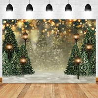 christmas tree winter snow lantern baby portrait backdrop vinyl photography background photophone photocall for photo studio
