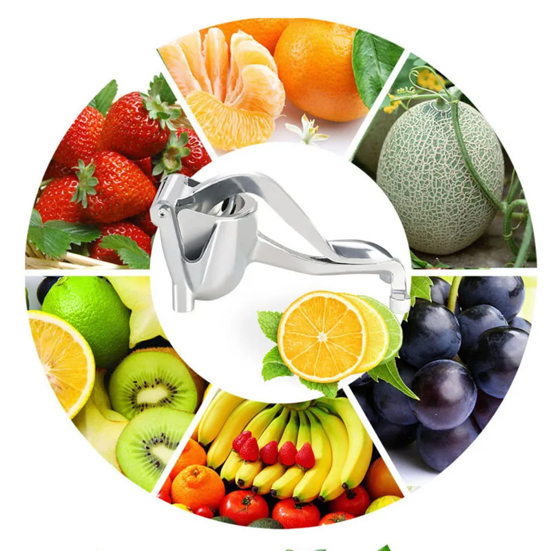 

Portable Manual Vegetable Fruit Juicer Squeezer Press Lemon Pomegranate Juice Maker Aluminum Alloy Home Kitchen Accessories