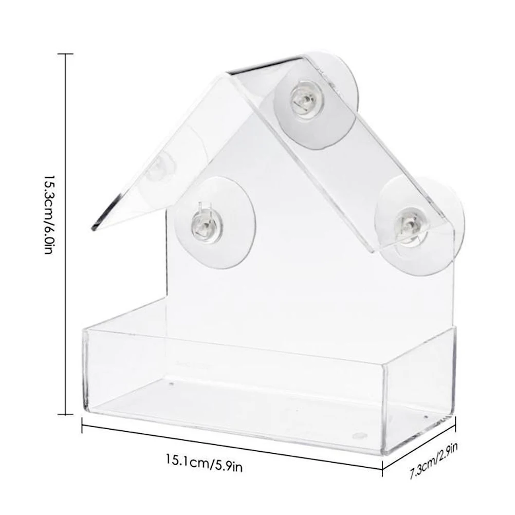 Подвесная кормушка для птиц креативная уличная кормления домик на присоске