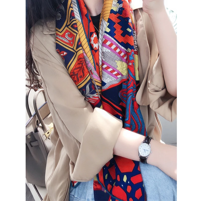 Натуральный 70% кашемир 30% шелковый шарф для женщин Модный ручной свернутый 140*140