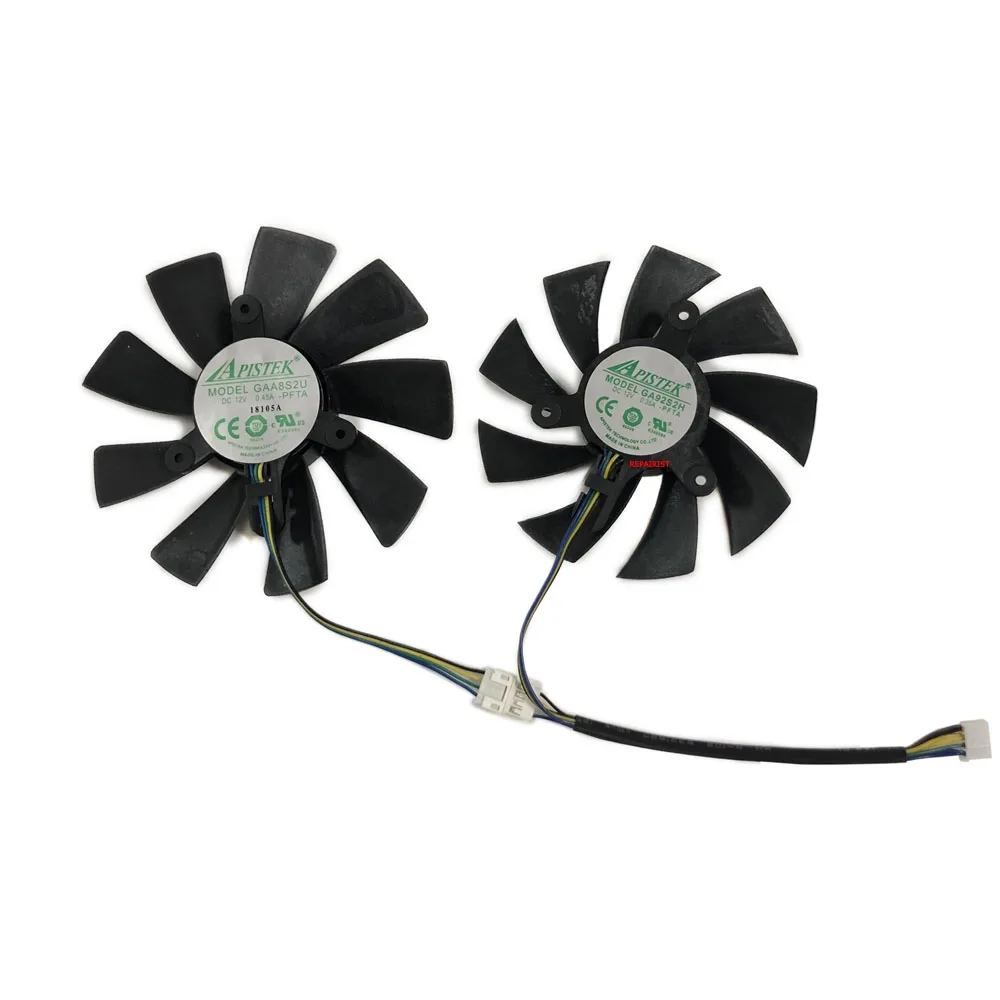 GTX1080 VGA GPU радиатор 4Pin 85mm альтернативный Графика карты вентилятор для ZOTAC GeForce GTX1080Ti