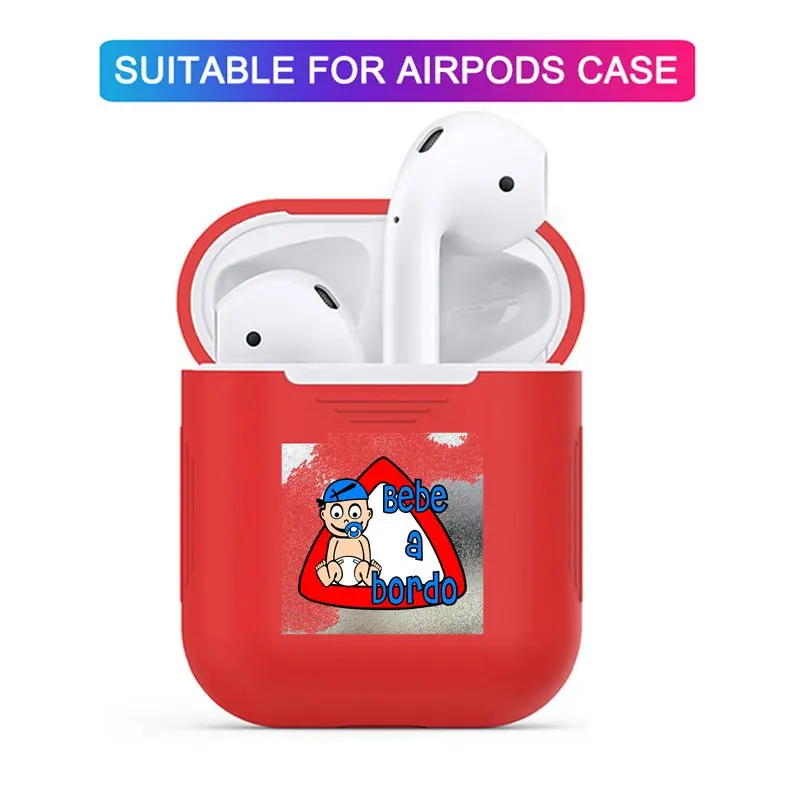 Для AirPods чехол для Air pods 2 силиконовый наушников Аксессуары ребенка на борту в