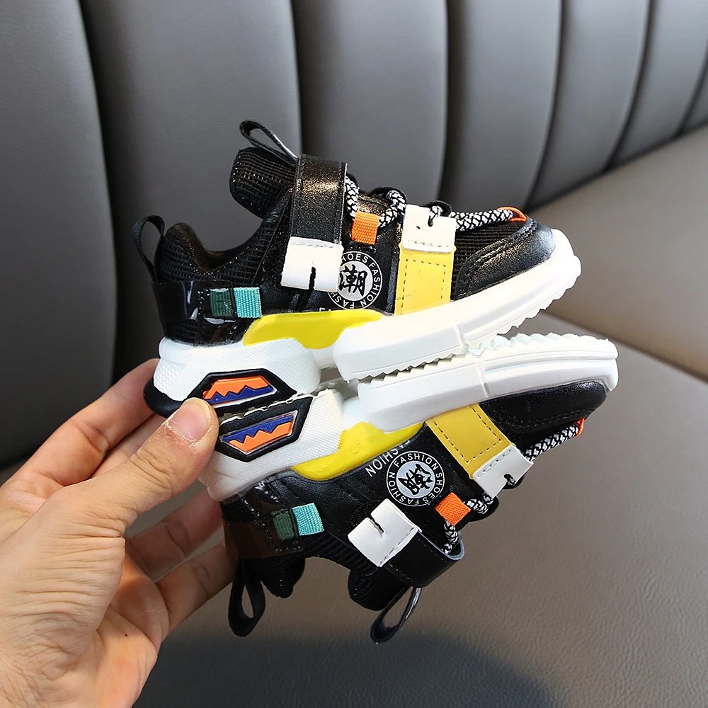 Осенние Новые поступления модные повседневные кроссовки для девочек и мальчиков