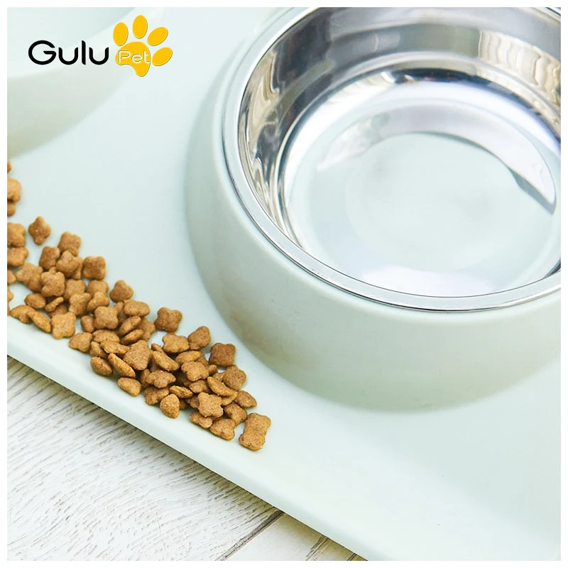 

Leak-proof Pet Feeding Bowl Dog Cat Multi-purpose Thickened Stainless Steel Double Bowls Pet Drinking Supplies