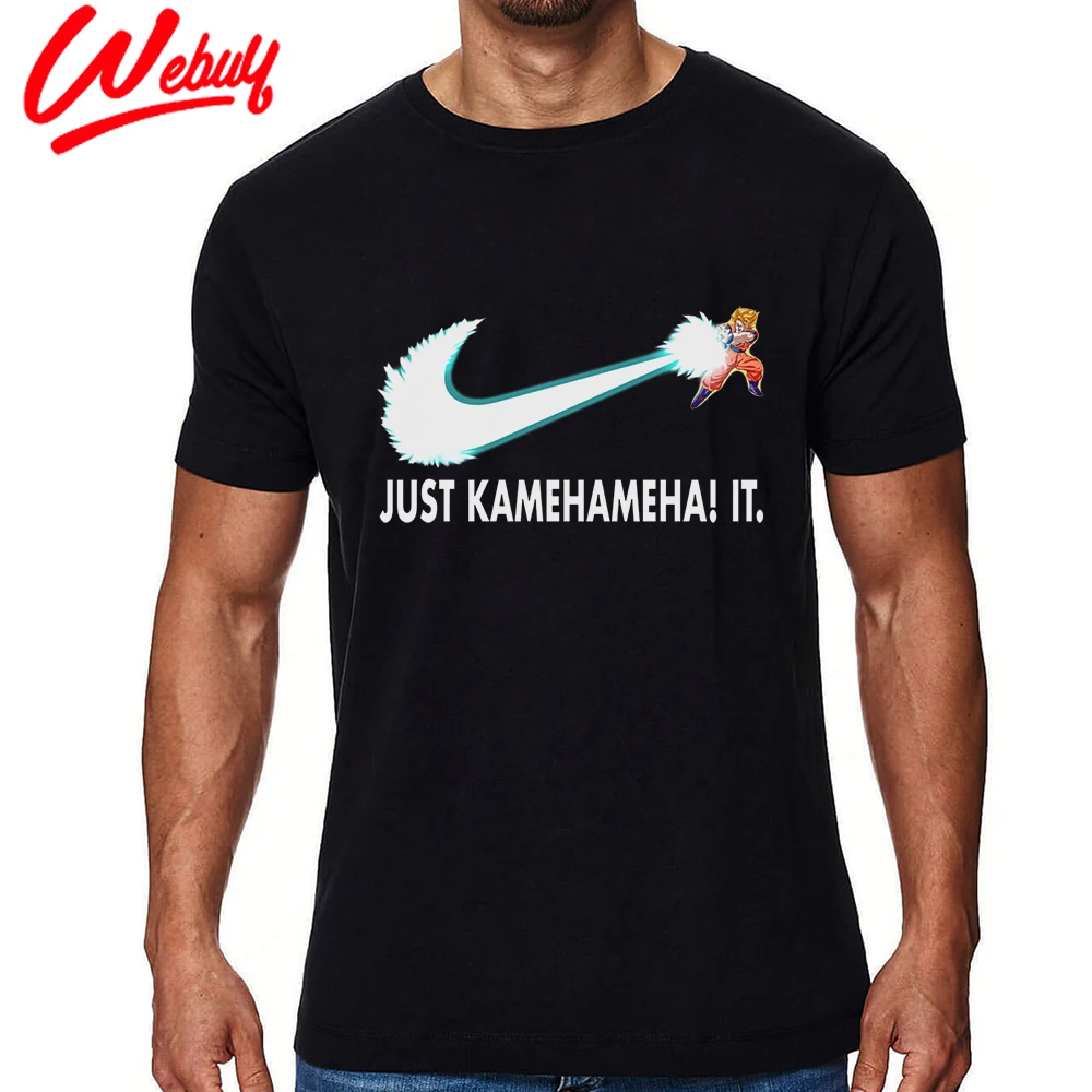 Crewneck Dragon Ball Z футболка просто Kamehameha It Goku футболки Супер Saiyan пользовательские Desgin футболка для мужчин с 3D принтом