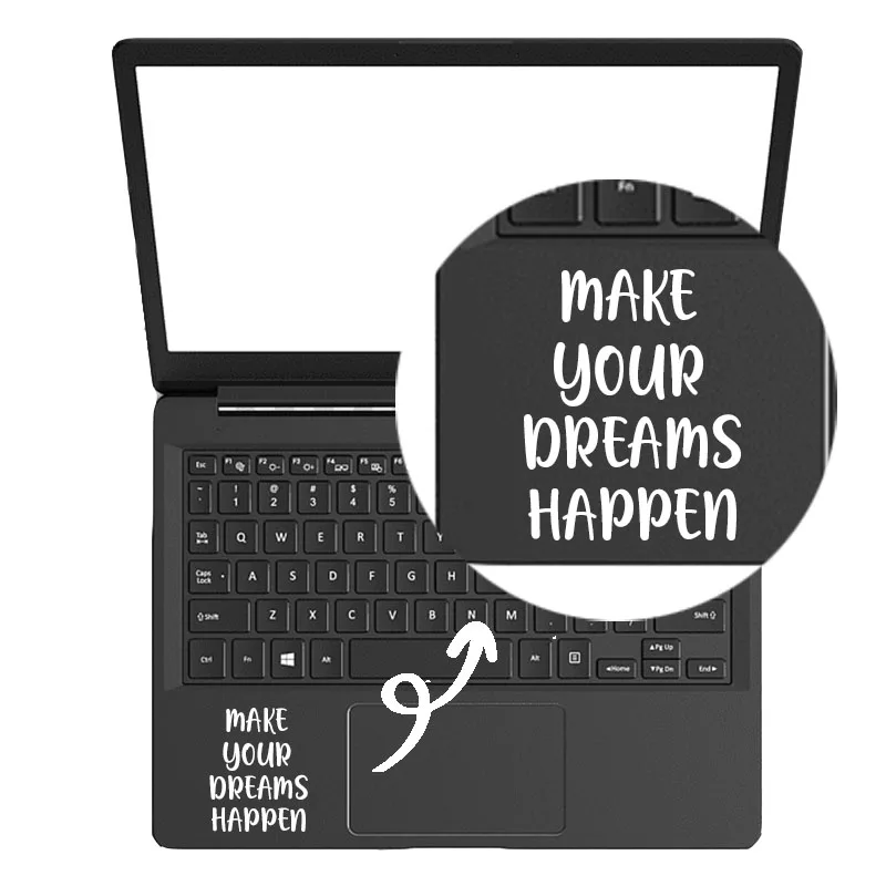 Motivated Motto Quote Laptop Trackpad Sticker for Macbook Decal Pro 16&quot Air Retina 11 12 13 15 inch HP Mac Notebook Skin | Компьютеры