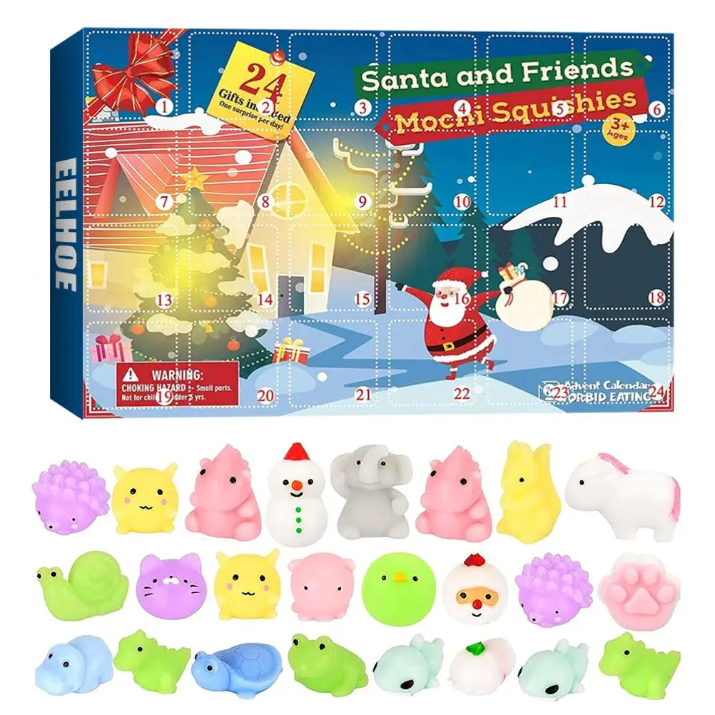 

2021 Christmas Advent Calendar 24 Days Countdown Calendar Blind Box Relieve Stress Toy Education Toys Gift For Kids Adults