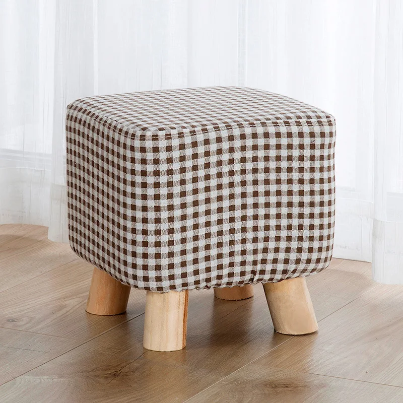 Стул для обуви современный простой низкий стул твердый деревянный L креативная