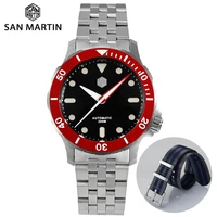san martin watches 40mm nh35 automatic diver sapphire glass 20bar waterproof bgw9 luminous mechanical luxury brand men watch