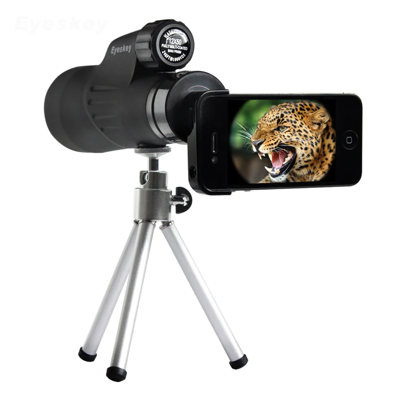 Монокулярный водонепроницаемый телескоп высокой мощности Eyeskey 12x50 BAK4 HD