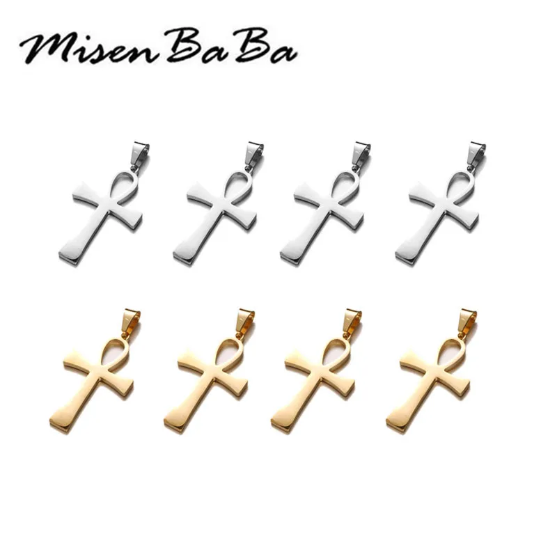 5 шт./лот Египетский спасательный символ из нержавеющей стали Анкх