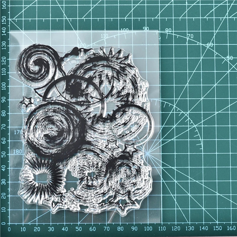 Круглые и Звездные прозрачные штампы 2019 резиновая Прозрачная силиконовая печать