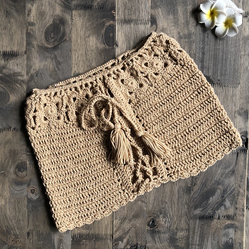 Летний сексуальный женский топ бикини бандажный купальник с бахромой и рукавами