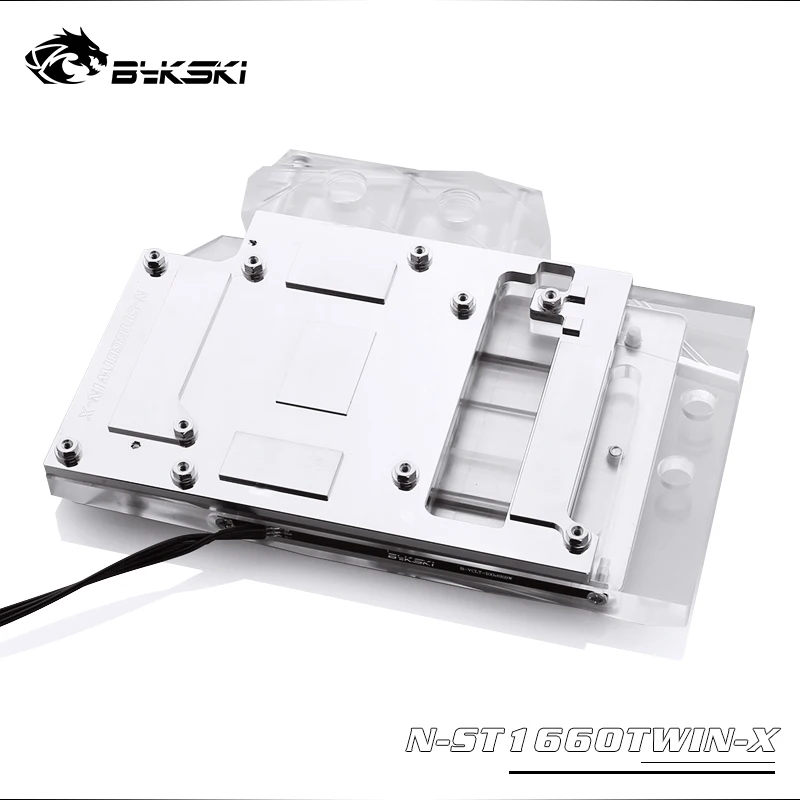 Bykski водный блок для ZOTAC GTX 1660 двойной вентилятор/медный радиаторный блок с полным покрытием/RGB светильник