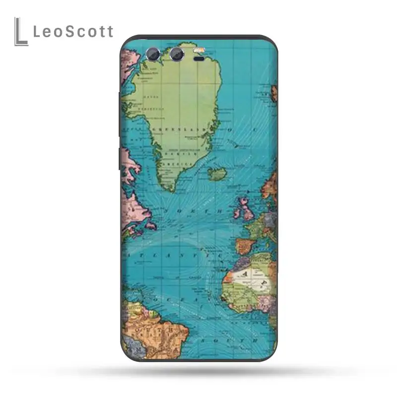 

Travel Map Ailplane Road sign Phone Case For Huawei Honor view 7a5.45inch 7c5.7inch 8x 8a 8c 9 9x 10 20 10i 20i lite pro