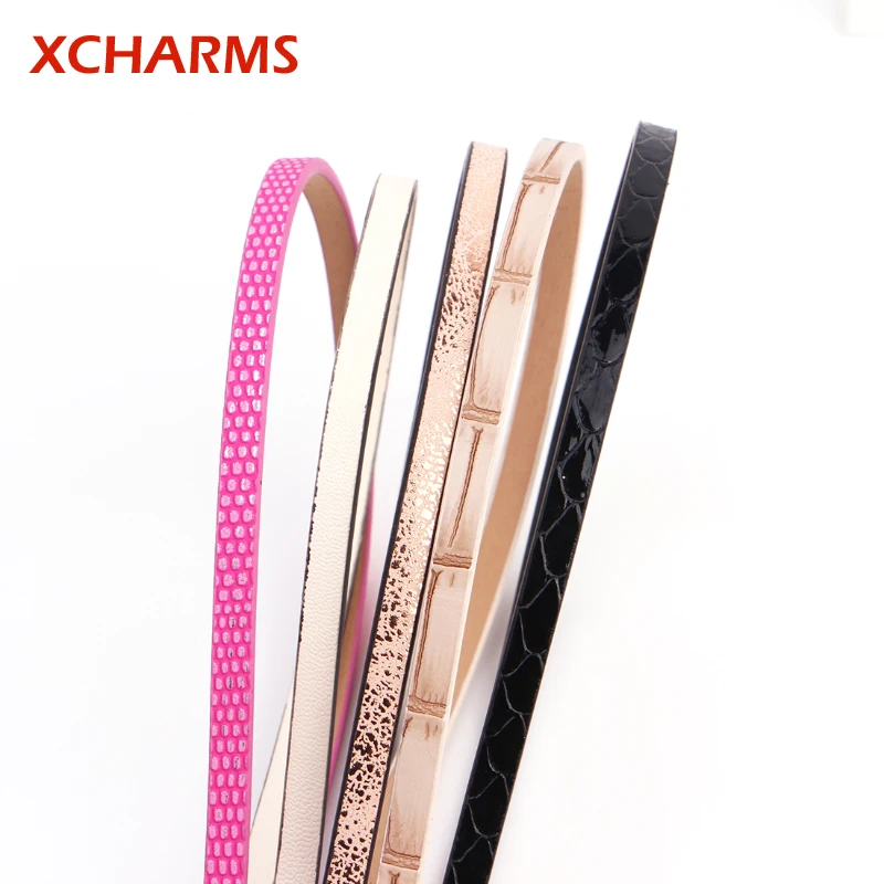 5 мм плоский кожаный шнур веревка/смешанные цвета 1/аксессуары детали/Ювелирные