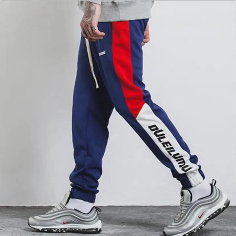 Осенняя одежда для фитнеса новые спортивные брюки повседневные с полосками по