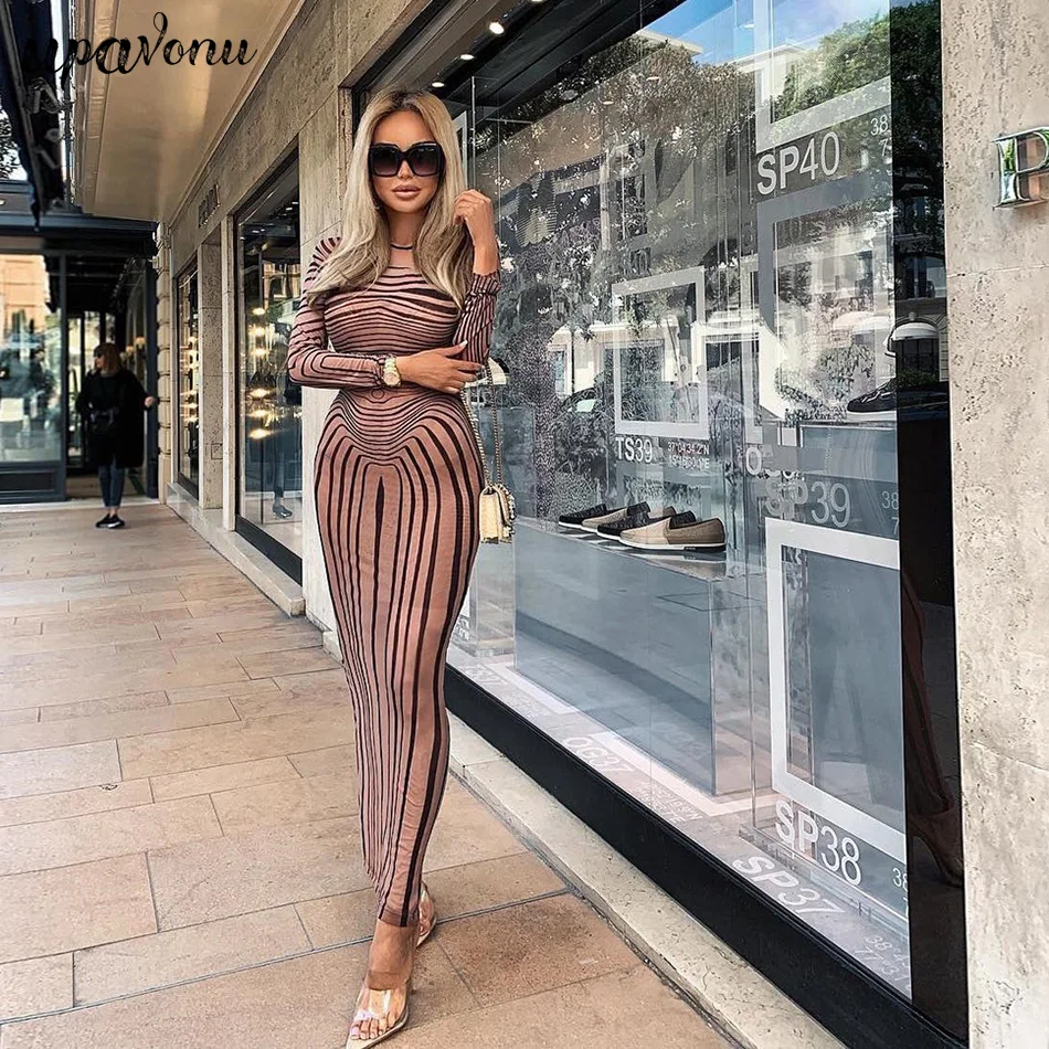 2021 новые летние Для женщин сексуальная перспектива длинное платье бодикон с