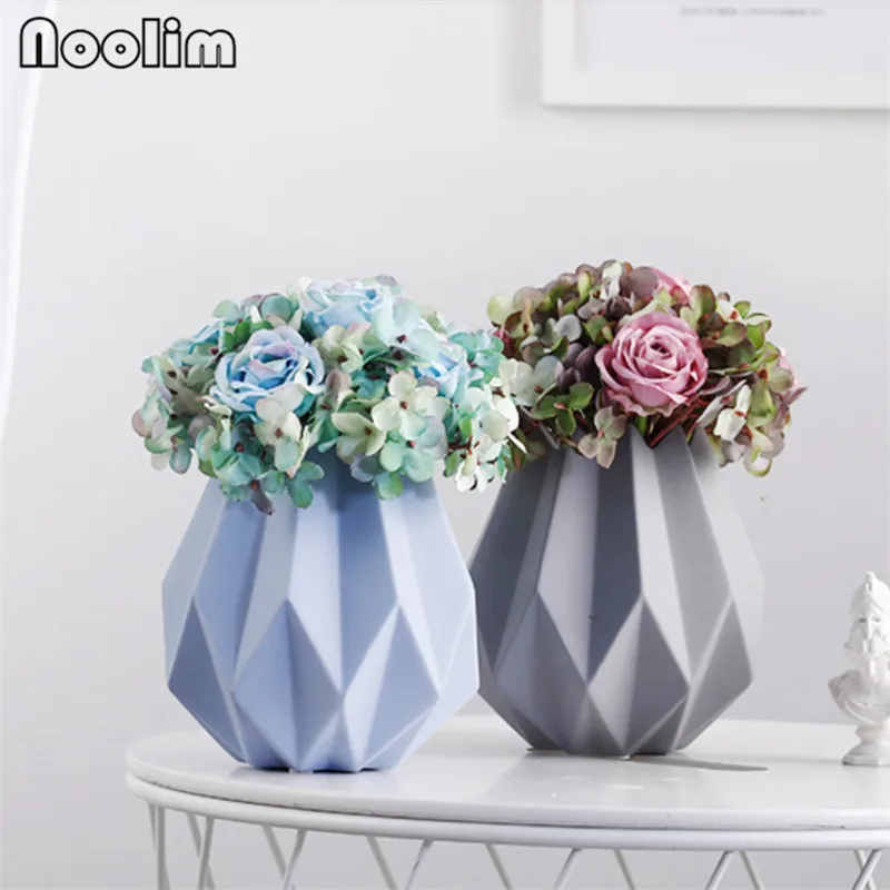 Керамическая ваза в скандинавском стиле оригами свадебный подарок украшение для