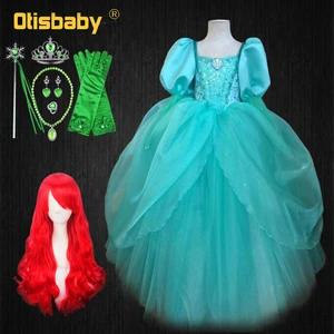 Little Mermaid Boutique Girls Princess Dress Gorgeous Girl Evening Party Gown Infant Fairy Mermaid F in USA (United States)