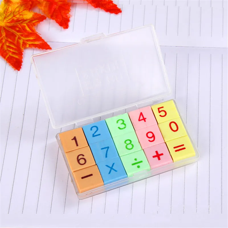 15 шт./лот креативные арифметические символы ластик Новинка просветление