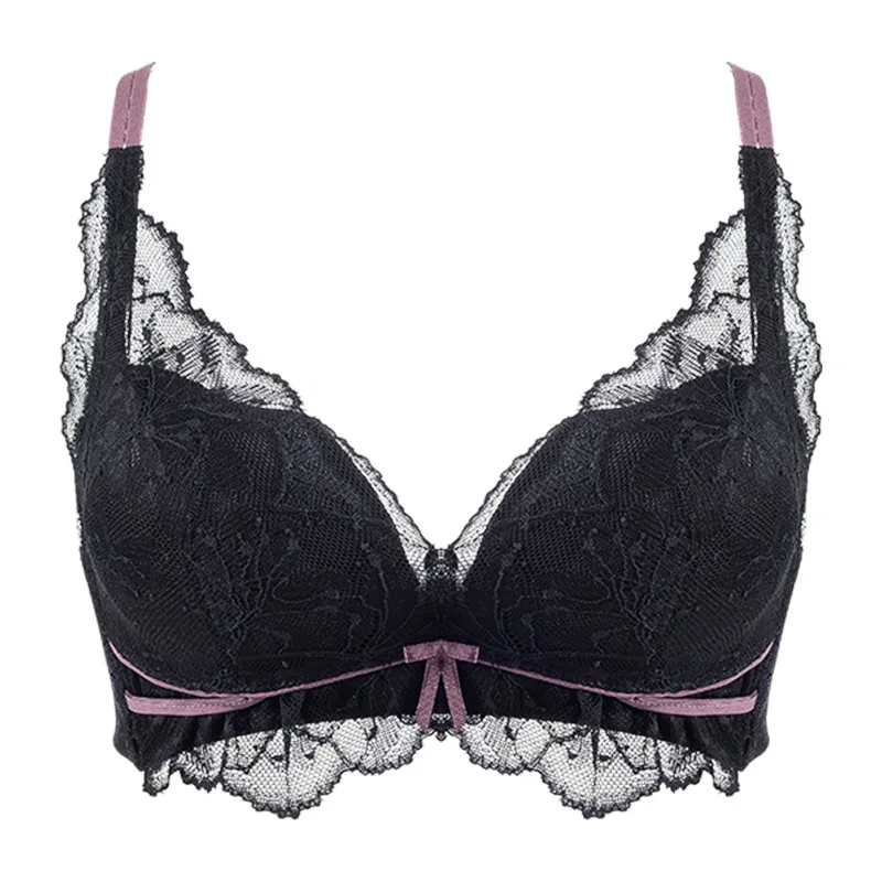 

New lace underwear women small breast gathering women thick bra sexy bra to receive a second breast bra