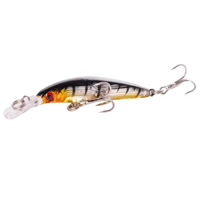 

New 4pcs Fishing Lures 7cm/4g Lifelike Minnow Lure 3D Eyes 8# Hooks Quality Professional Wobblers Carp Fishing Tackle Pesca.