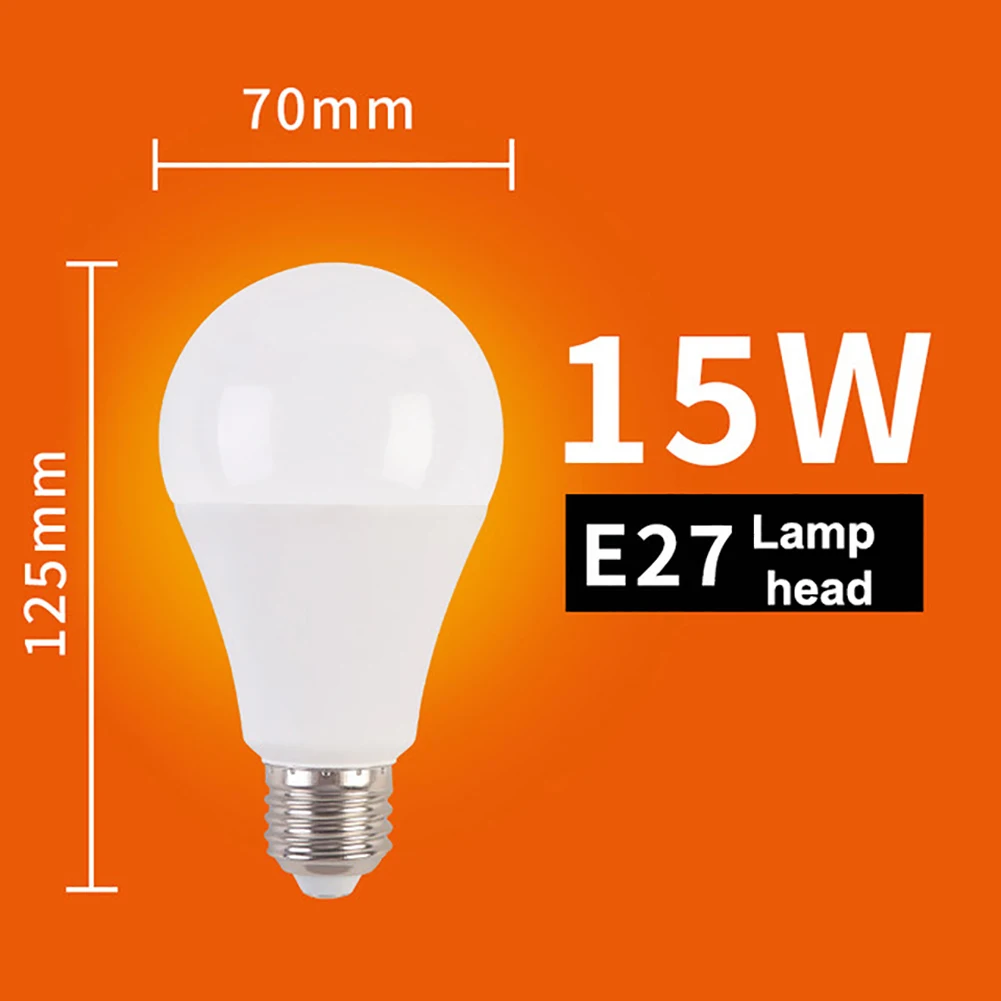 New 5W/15W AC 85-265V E27 Spiral Base 2835SMD LED Lamp Energy Saving Bulb Anti-Leakage Fast Heat Dissipation Bright Soft Light | Дом и сад