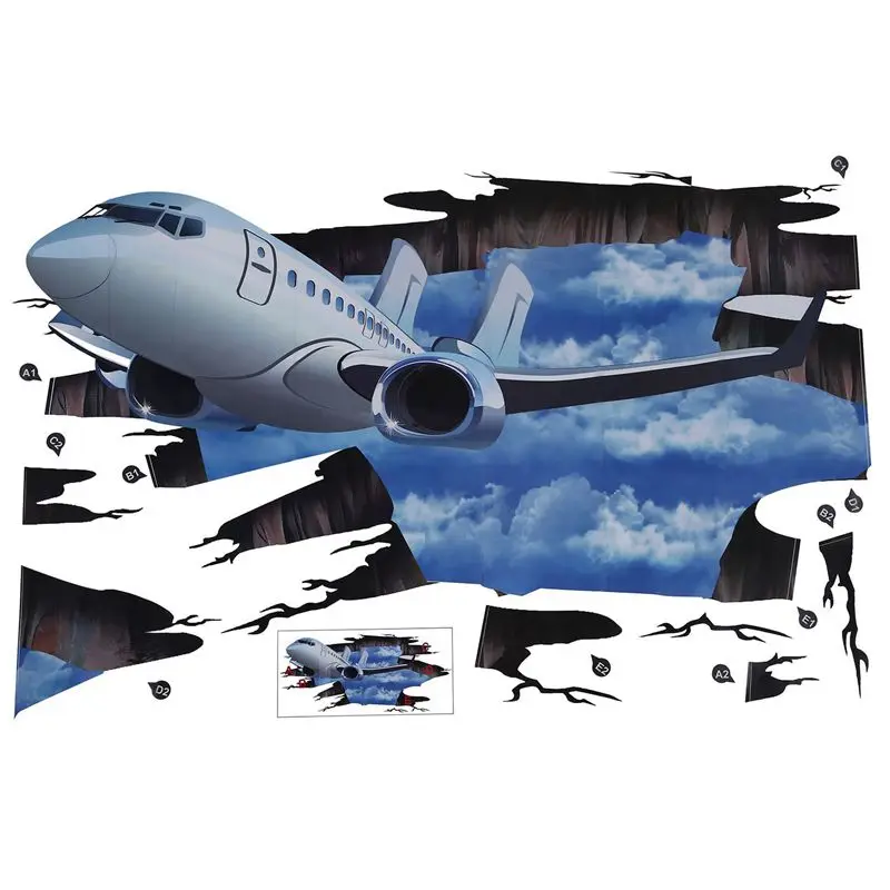 Акция! 3D потоковая наклейка на пол съемные настенные наклейки виниловые