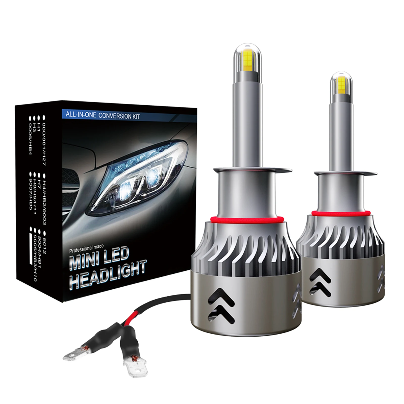 

LED Bulbs Car Headlight 1904 H1 H7 H11 9005 9006 LED Car Headlamp 6000K 60W 9600LM Fog Light