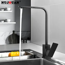 360° Rotation Kitchen Faucet Drinking Water Single Hole Black Hot and Cold Pure Water Sinks Deck Mounted Mixer Tap   Accessories