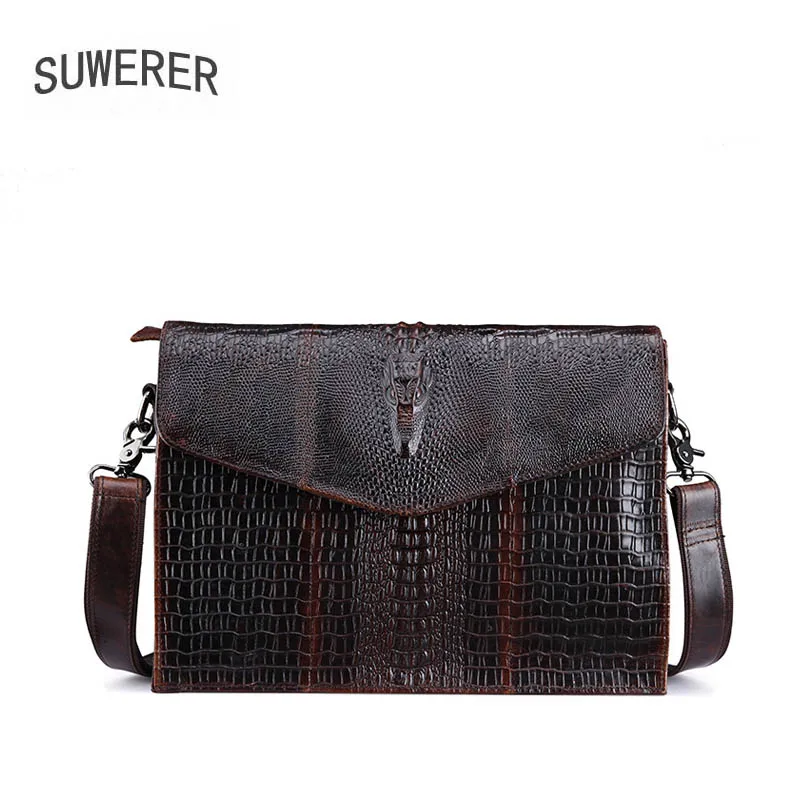SUWERER 2020 Новая мужская сумка из натуральной кожи Повседневная мессенджер с
