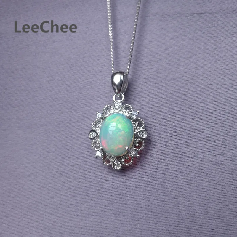 Опал Подвески для женщин Подарок на годовщину 8*10 мм натуральные разноцветные