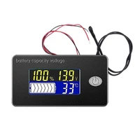 12v lcd 4 in 1 lead acid lithium battery capacity meter voltmeter thermometer battery fuel gauge indicator voltage monitor
