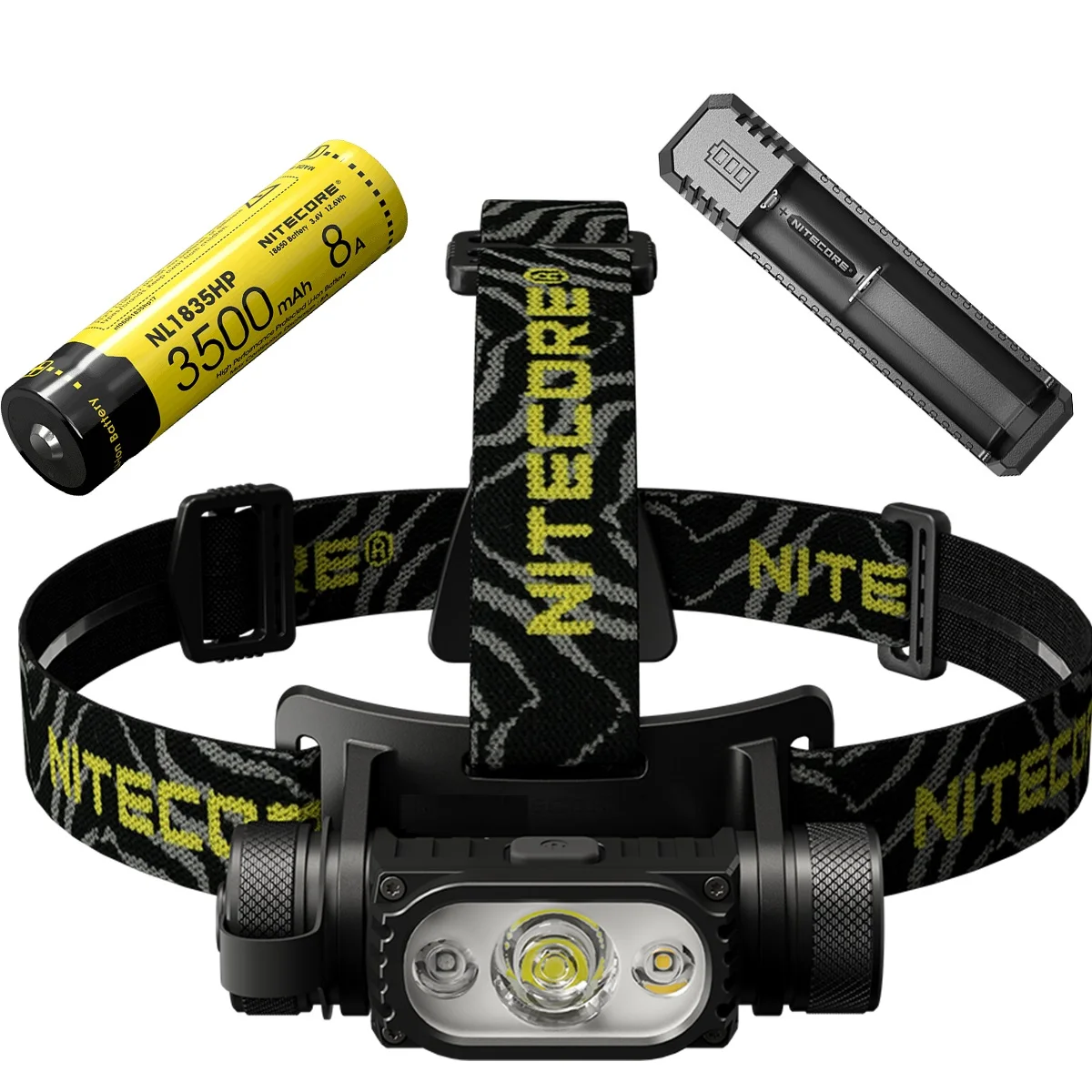 NITECPRE HC65 V2 Rechargeable Headlamp 1750Lumen Three-light Headlight With NL1835HP Battery for Hiking,Riding,Fishing.Hunting