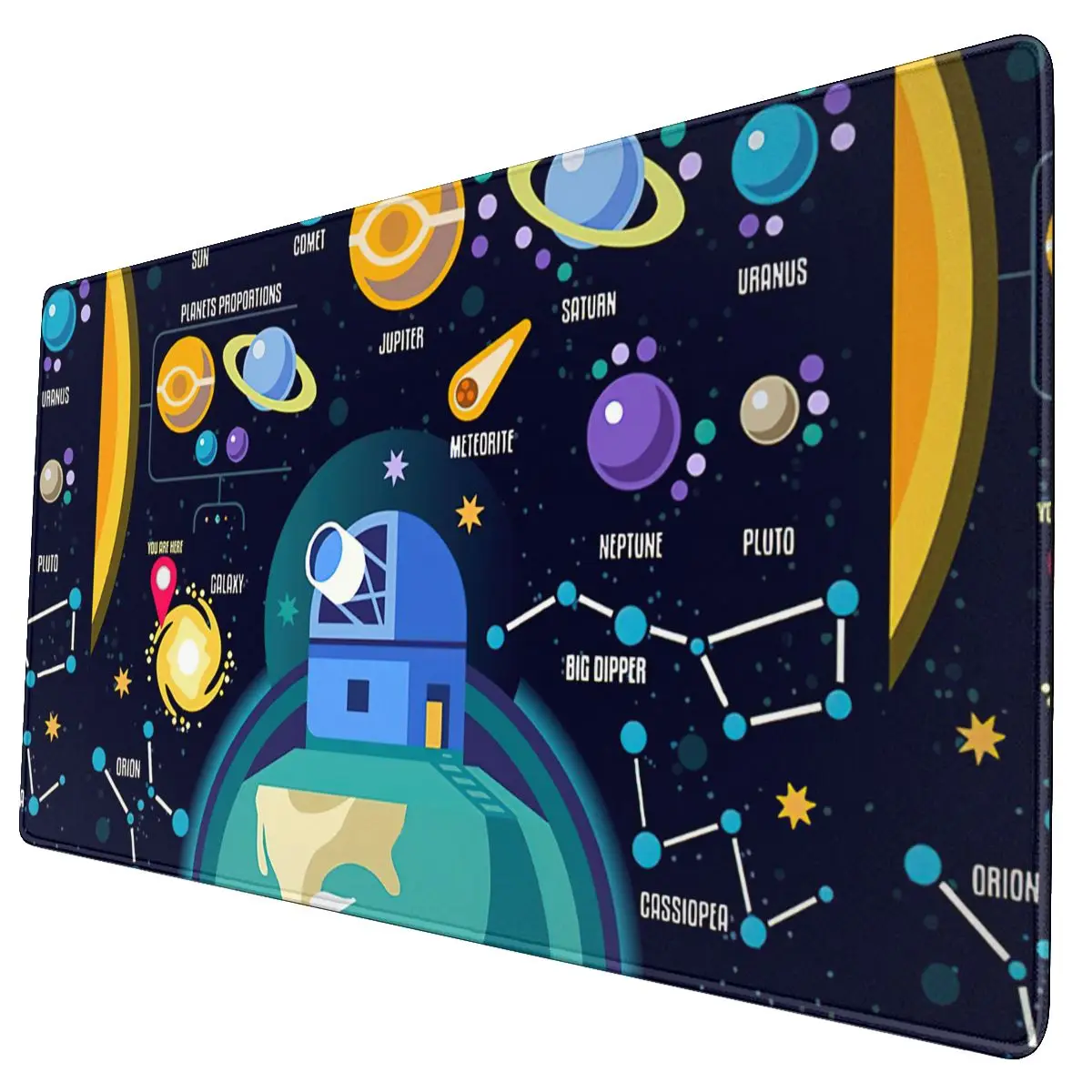

Space Universe Solar Big Bang Keyboard Carpet Mousepad Starry Sky Family XXL Laptop Waterproof Computer Mouse pad
