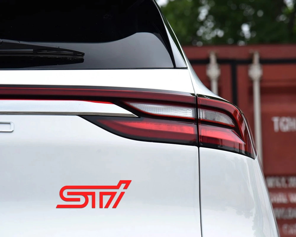 2 шт. автомобиль STI значок тела сзади Turnk Декор Стикеры окна боковое окно наклейки