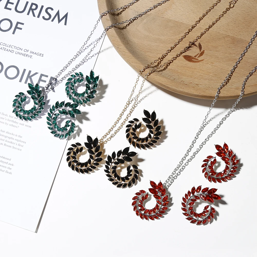 Набор свадебных украшений XIYANIKE очаровательный Ювелирный Комплект из ожерелья и