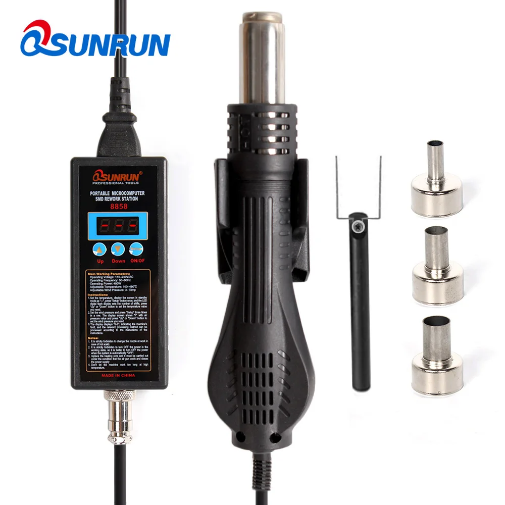 Паяльная станция BGA портативный светодиодный термопистолет с цифровым дисплеем