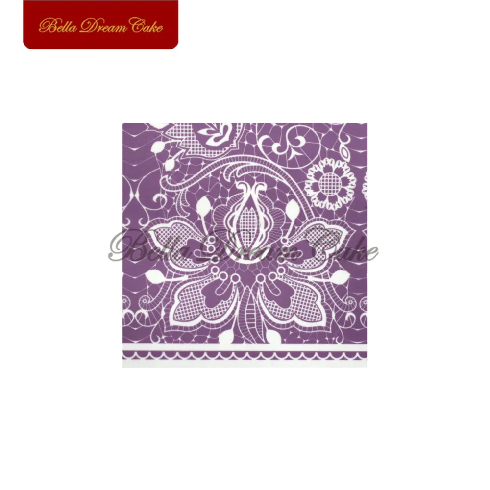 2 шт./компл. трафарет из ткани пиона сетчатый кружевной для торта инструменты