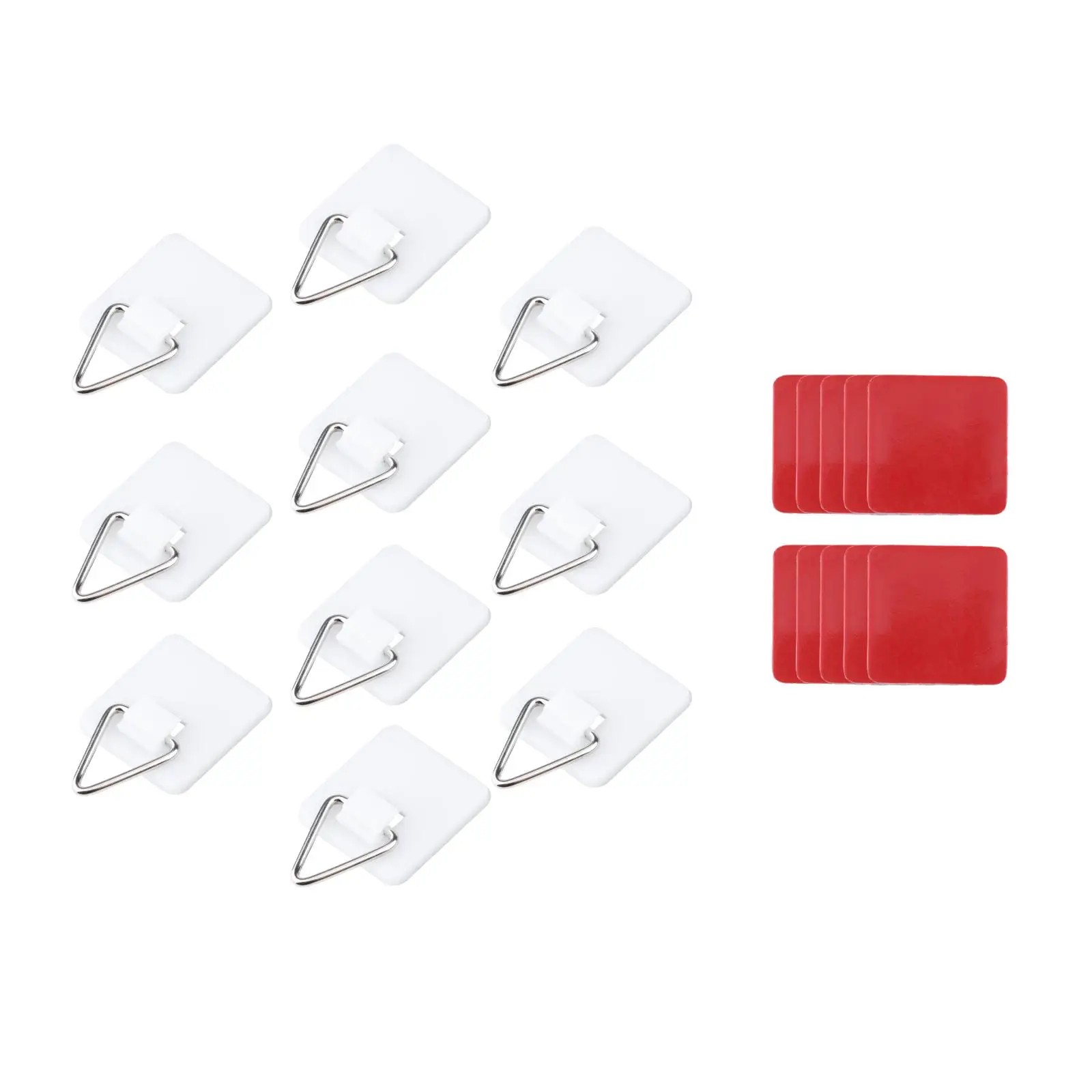 

10x Invisible Adhesive Plate er Set Vertical Plate Holders For Wall