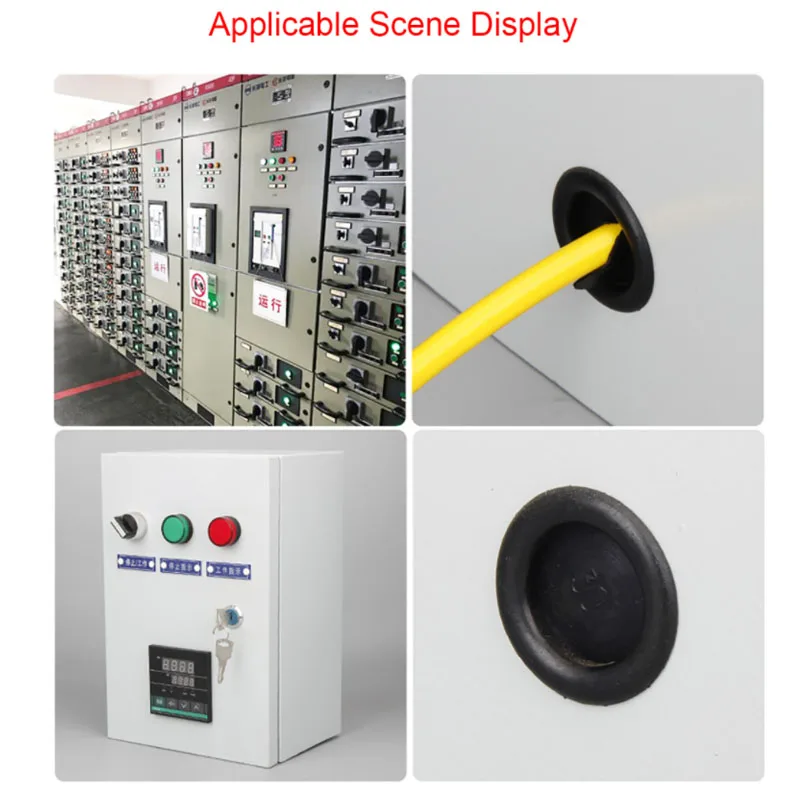 Черная односторонняя заглушка Ослепительная резина штепсельная вилка с