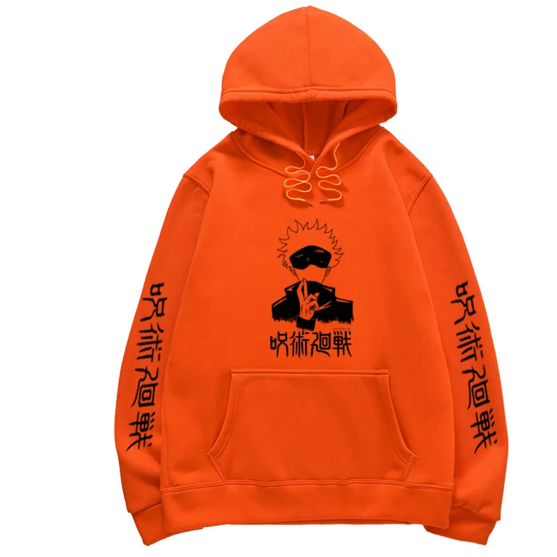 

New Jujutsu Kaisen Anime Hoodie Men Jogging Tracksuit Sweatshirts Autumn Winter Fleece Hoodies Streetwear Oversized Men Clothing