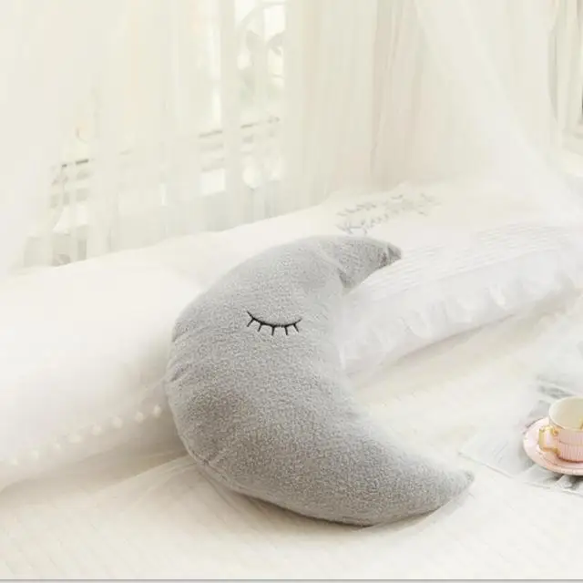 New Stuffed Cloud Moon Star Raindrop Plush Pillow Soft Cushion Cloud Stuffed Plush Toys For Children Baby Kids Pillow Girl Gift - Color: H