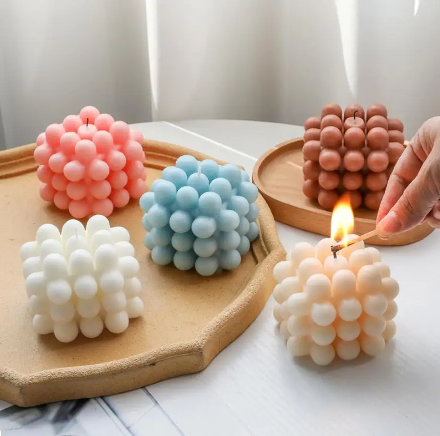 

Ball Magic Cube Scented Candle For Wedding Baby Shower Birthday Souvenirs Gifts Favor Home Hotal Decoration